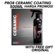 PRO 8 CERAMIC COATING-DIAMOND SPRAY COATING-PURE CERAMIC COATING-9H-CAR-MOTORCYCLE-WAX-SPRAY