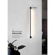 HITAM Minimalist Wall Lamp LED Black Black Body MAIHAUSES TW18 Villa Resto Dining Room Cafe
