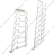 Stainless steel 304 pot lid trough (7 lids, 9 lids) - Hanging 304 stainless steel pot lid