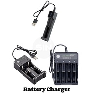 Battery Charger 3.7V/18650,10440,14500,16340,16650,14650,18350,18500 1-4 Slots Li-ion Battery Charge