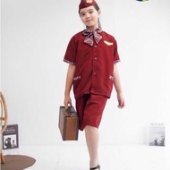 CHILDREN'S FLIGHT ATTENDANT CLOTHES 4-10 YEARS OLD/ PROFESSIONAL CLOTHES/ CARNIVAL CLOTHESPRARMUGARI
