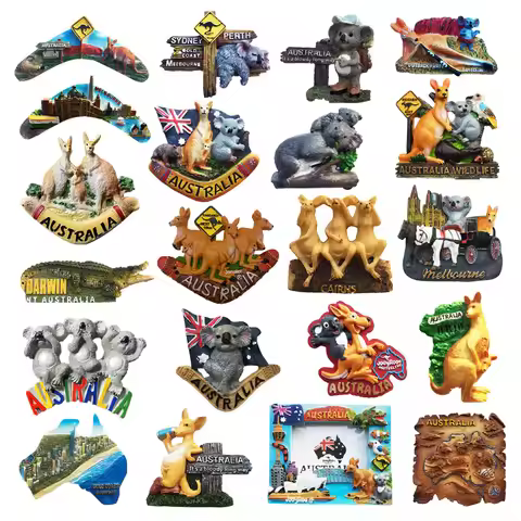 Oceania Australia 3D Fridge Magnets Tourism Souvenir Refrigerator Magnets Sticker Collection Handicr