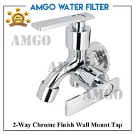 AMGO Two Way Tap Multi Function Tap Bathroom Tap 2 Way Faucet Bathroom Water Tap Kepala Paip Air Toi