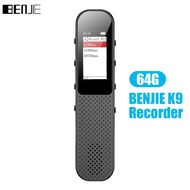 BENJIE K9 2 In 1 MP3 Player Voice Recorder 32GB Noise Reduction Dual Mic HiFi Handheld Recording Pen