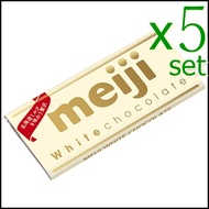 Meiji White Chocolate 40g x5pcs milk chocolate Made with Hokkaido milk bar of chocolate Abies5Star