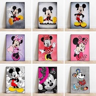 Disney Doodle Mickey Mouse Wall Art Canvas Painting Kids Room Art Home Wall Decor Canvas Poster
