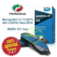 Original Bendix DB2090GCT Front Brake Pad - Perodua Myvi/ Axia/ Bezza