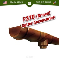 F370 (BROWN) UPVC Rainwater Gutter System Accessories Gutter Mitre Filling Salur Air