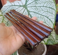 once pipa rokok kayu galih asem panjang 20cm sirip lubang multifungsi REAL PICT bahan kayu galih ase