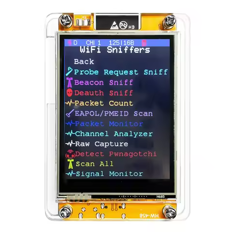 CYD Marauder 2432R028 ESP32 Marauder Development Board 1.7.2 Firmware 2.8 Inch 240X320 Smart Display