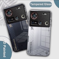 9H Glass Case For Nubia Z70 Ultra Cases Hard Tempered Glass Phone Back Cover For Nubia Z70Ultra Shel