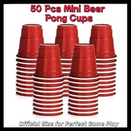 50pcs Mini Beer Pong Cups Red Cups Shot Glass Shotglass Plastic Cups