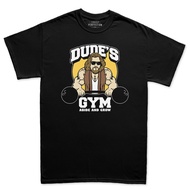 The Dude'S Gym Abide & Grow Fitness Funny T Shirts For Men
