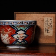 部町 日本 時代物 明治時期 伊萬里 描金喜上眉梢 茶碗 鉢