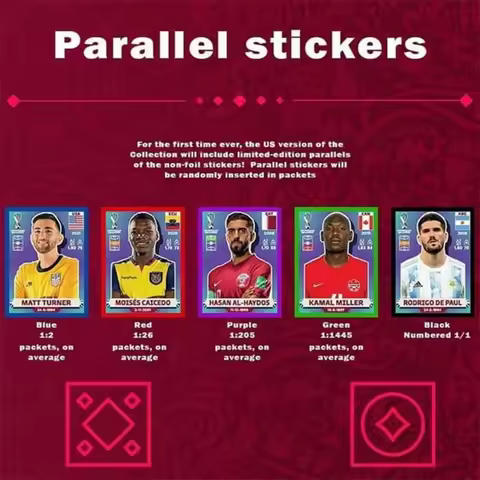 Panini Official FIFA World Cup Qatar 2022 Sticker Album Box, 50 Packets, Collect & Trade, Limited Ed