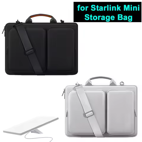 Portable Storage Bag for Starlink Mini Outdoor Travel Handbag Waterproof Shockproof Shoulder Bag for