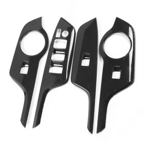 Car Window Switch Panel Cover Window Switch Panel Glass Lifting Control Interior Accessories for Toy