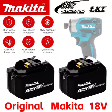 100% original makita 18V battery 6.0Ah 9.0Ah rechargeable battery makita BL1840 BL1830B BL1830B powe