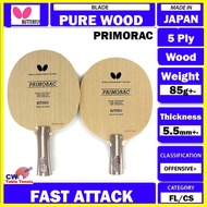 Butterfly Primorac Blade Table Tennis Blade - 5-ply All-Wood Blade - Professional Table Tennis Blade