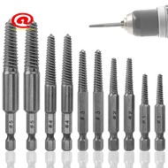 Screw Extractor Set,10 Pcs Screw Extractor,1/4inch Hex Shank Broken Screw Extractor,Screw Remover & 