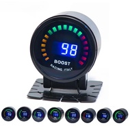 Racing 2" 52mm Digital Color Analog LED PSI/BAR Oil Pressure Boost Gauge Water Oil Temp EGT Monitor 