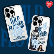 WILDFLOWER WHITE BOARDER Bumper Casing IP 11 until 16 PRO MAX
