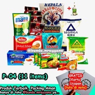 [#P-04] Paket Sembako (beras gula kopi sabun biskuit) hampers parsel