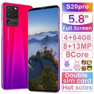 Brand New S20PRO Cell Phone 5.8inch 16GB+512GB Android Smartphone Double Card 4G 5G Cell Phones-mddde