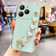 Soft Casing for ﻿Realme Note 70 Note 70T Realme C71 NFC Phone Case with Love Bracelet Easy To Carry 