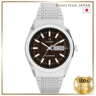 TIMEX Men's Watch Timex Q TW2W62400 Quartz 5ATM Water Resistant Plastic Brown Dial Stainless Steel P