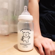 Baby cleanser Korean Version baby Bottle Water Cup Children Creative Portable Glass with Scale Female Student Cute Girl Heart Adult Cup