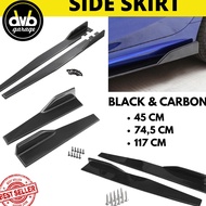 Qro SIDE SKIRT CARBON UNIVERSAL ADD ON LIPS DIFFUSER WINGLET BUMPER N