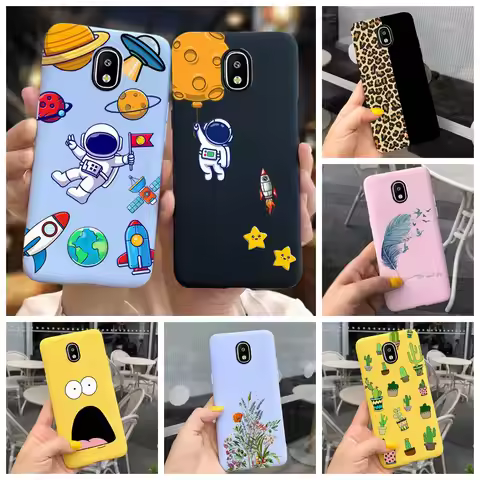 For Samsung J7 2017 Case Cute Astronaut Phone Cover Soft Silicone Back Coque For Samsung Galaxy J7 P