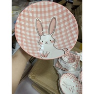Bát Ăn Cơm Bộ Chén Dĩa Dễ Thương Thỏ Hồng Bát Đĩa Sứ Decor Đẹp Cute Cao Cấp