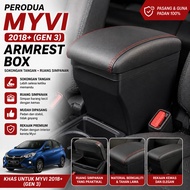 Perodua Myvi 2018+ Armrest Box | Myvi Gen 3 Center Console Arm Rest | Car Interior Storage Box & Han