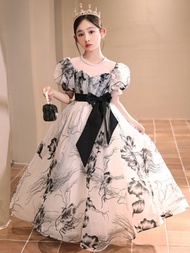 พลัสไซส์ Princess เดรส Puffy กระโปรง งานแต่งงาน ชุดราตรี ชุดเปียโนการแสดงวันเกิด Hostess หวาน สไตล์ 