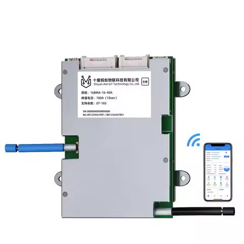 ANT Smart BMS 4S-24S 16S 40A Lifepo4 BMS 10S 13S 48V 30A Li-ion BMS 20S NMC LFP for E-bike E-scooter