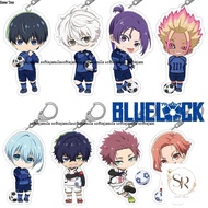 Blue lock TV football Anime Official character You Hiori Yoichi Isagi cute Acrylic keychain Bag pend