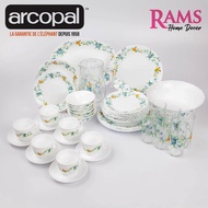 Arcopal 38 Pcs Tempered Glass Dinner Set / Dishwasher Safe / Microwave Safe / Anti Bacteria - Cybele