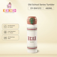 KIKIKOKO 【Brown】Old School Series 316 Stainless Steel Multi-Drink Tumbler Cold & Hot 480ml Bottle Wi