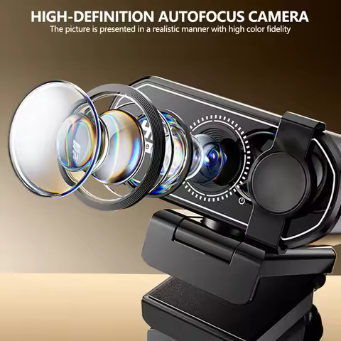 4K 2K 1080P Autofocus Webcam Full HD Camera Web Cam for Laptop PC Windows IOS PS5 With Microphone Vi