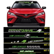 CAR WINDSCREEN STICKER / M7 WINDSCREEN CAR STICKER (NEON LIGHT)