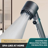 Sunyer 3 Modes Shower Head Adjustable High Pressure Water Saving Shower One-Key Stop Water Massage Shower Head.PRHL