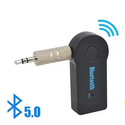 1/2/4/6pcs Wireless Bluetooth 5.0 Transceiver Adapter 3.5mm Car Music Audio Aux A2DP Headset Receivi
