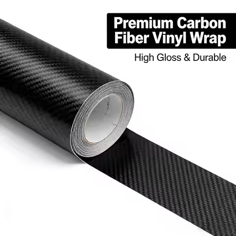 Black 3D Carbon Fiber Vinyl Sticker, 3D Carbon Fiber Vinyl Wrap Roll, Car Decal Vinyl, Carbon Fibre 