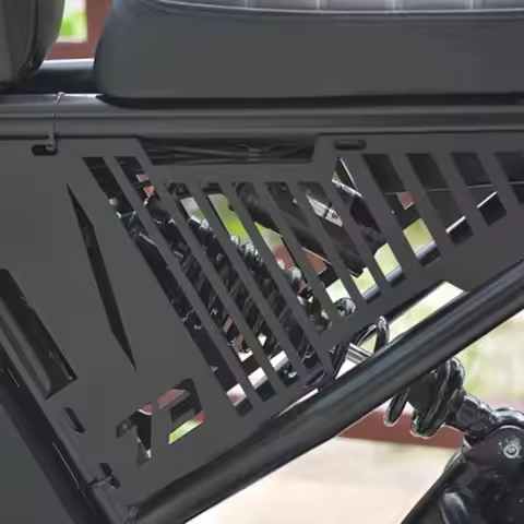 Triangle protective plate protective plate laser cut ABS black paint Modification For SUPER73 Super 