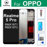 6.3 "ใหม่สำหรับ OPPO Realme 5 Pro RMX1971ชิ้นส่วนจอสัมผัสแอลซีดีของเครื่องแปลงดิจิทัลซ่อมแซมชิ้นส่วนสำหรับ Realme Q แอลซีดี