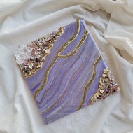 BYFE GEODE WALL ART purple 3D PAINTING HOME WALL DECORATION DISPLAY DECORATION