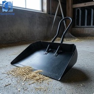 Gazechimp Industrial Dustpan Ridged Edges Metal Dustpan Debris Pan Black-Coated Cleaning Tool Sturdy