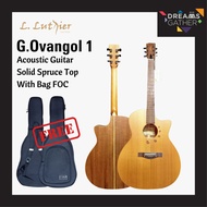 L.LUTHIER/G.Ovangkol I -Acoustic Guitar - with EQ- Solid Spruce Top/Ovangkol back & sides + Guitar B